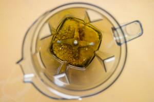 toasted sesame tahini dressing in a blender