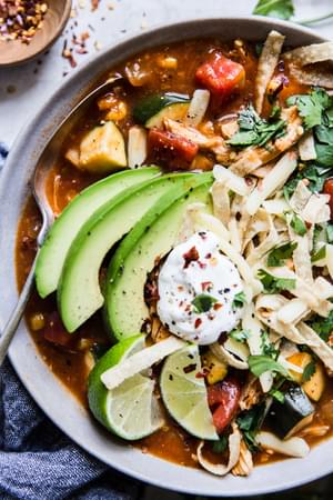 Chicken tortilla soup