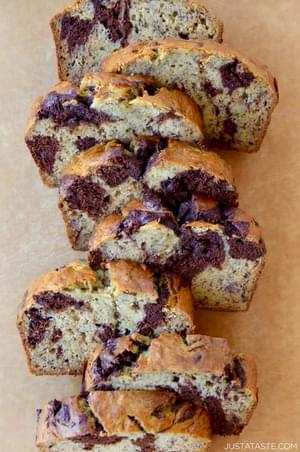 Chocolate swirl banana bread