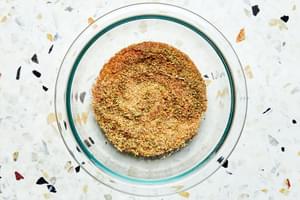 Brown sugar, Paprika, Garlic powder, Onion powder, oregano, thyme, ginger, salt and Cayenne mixed in a bowl for salmon rub