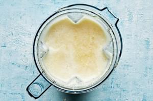 water, diced pineapple and sugar that has been blended in a blender for pineapple aqua fresca
