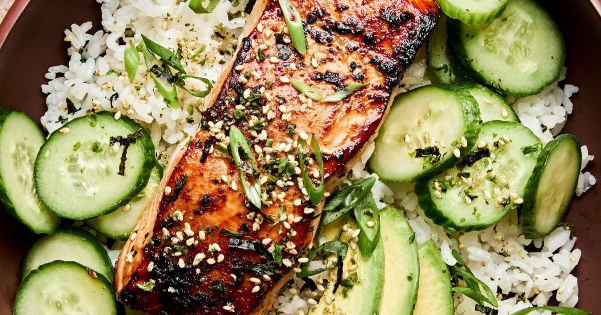 Miso Salmon Rice Bowl