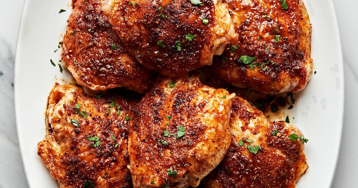 Oven Baked Chicken Thighs