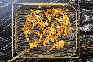 lemon garlic crisp fresh out of the air fryer