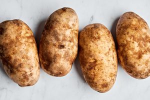 4 russet potatoes scrubbed clean