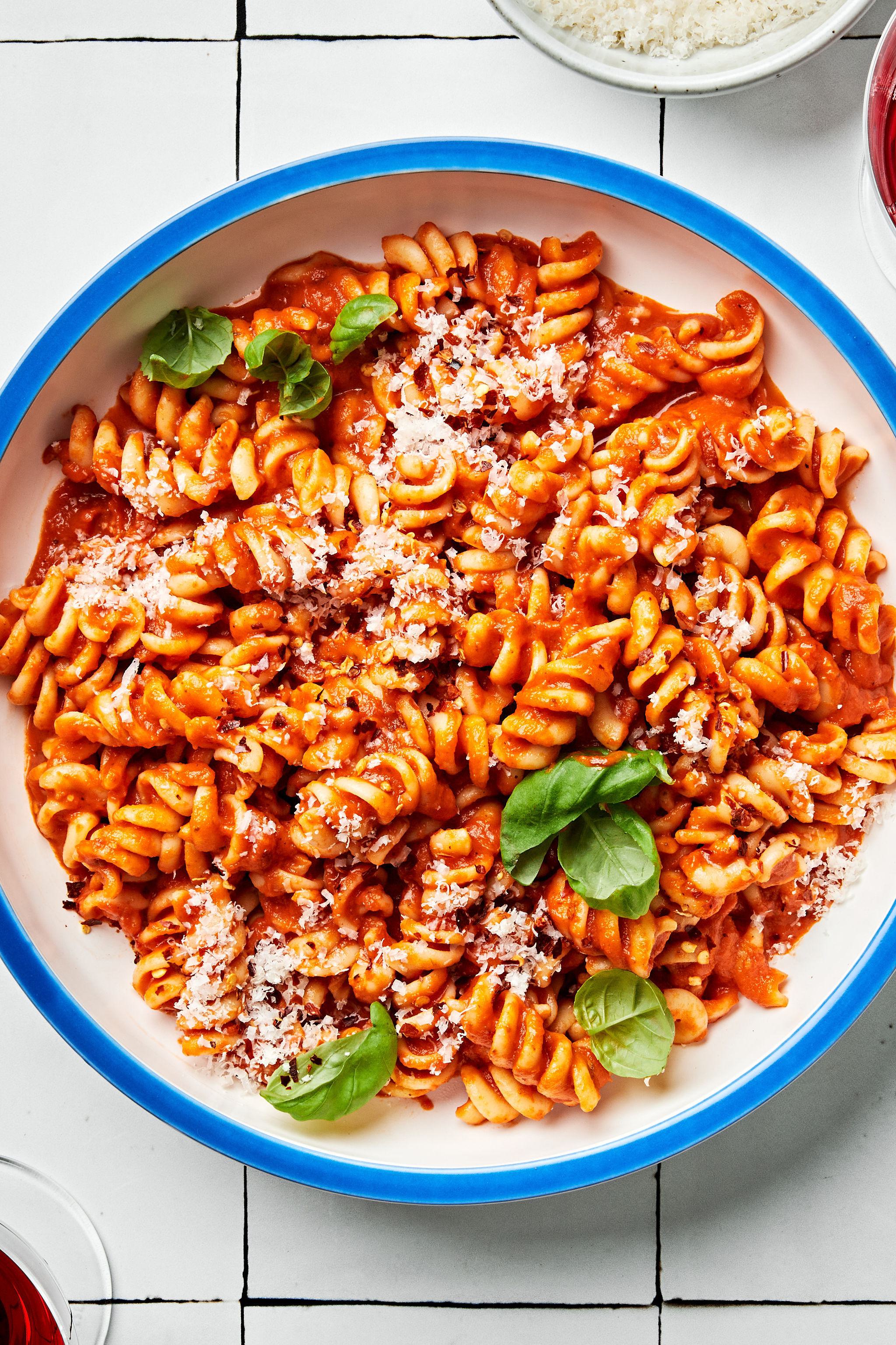 Fusilli Pasta With Spicy Tomato Sauce | The Modern Proper