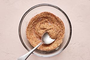 chili powder, granulated garlic, onion powder, cayenne, salt, and pepper mixed together in a glass bowl
