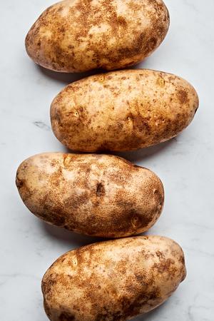 4 russet potatoes scrubbed clean