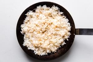 fried rice in a pan