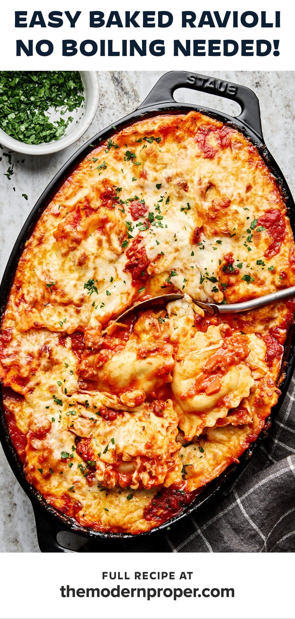Baked Ravioli (Easy + No Boil) | The Modern Proper
