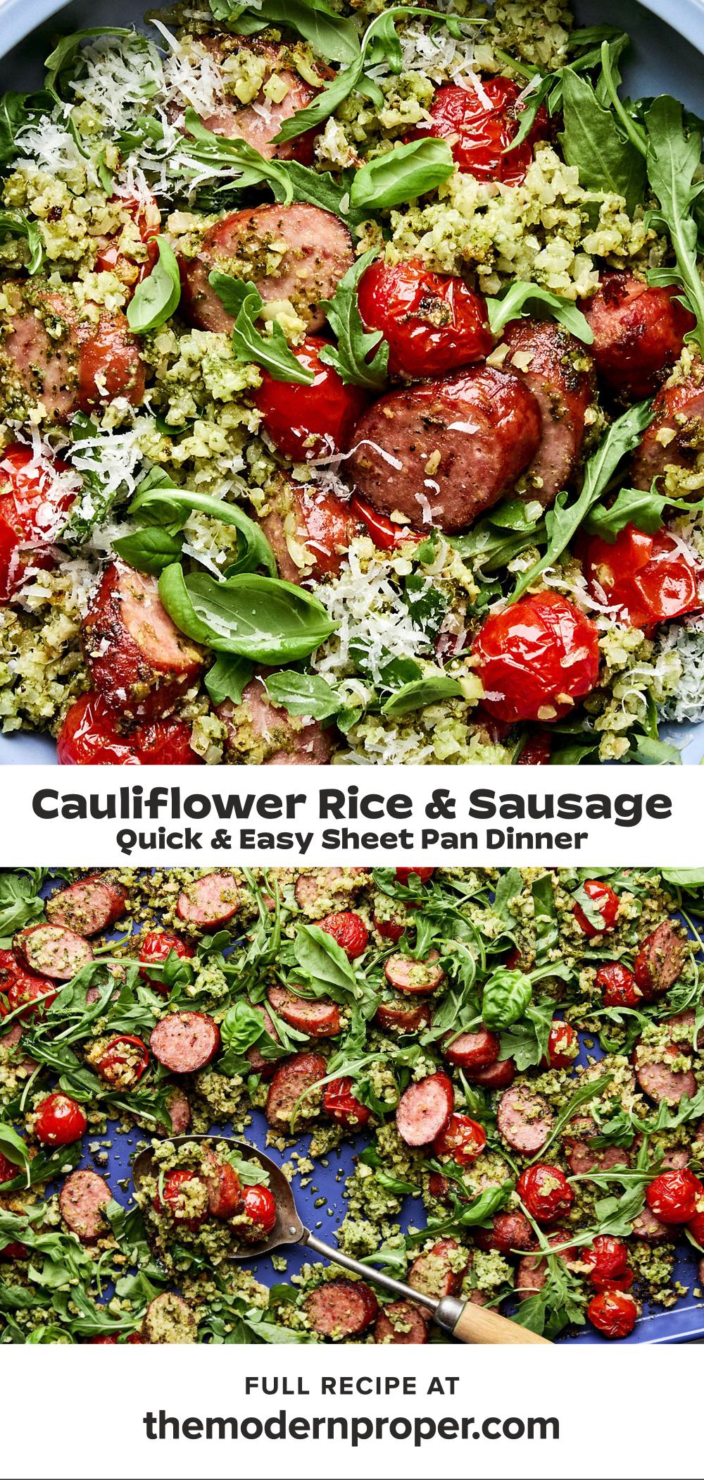 Soft Rice Sheet Cauliflower Rice Sheet Pan | The Modern Proper